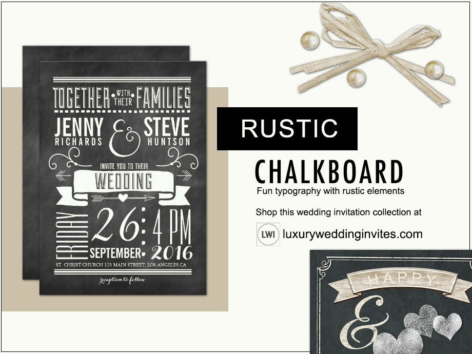 Chalkboard rustic wedding themes inspiration board